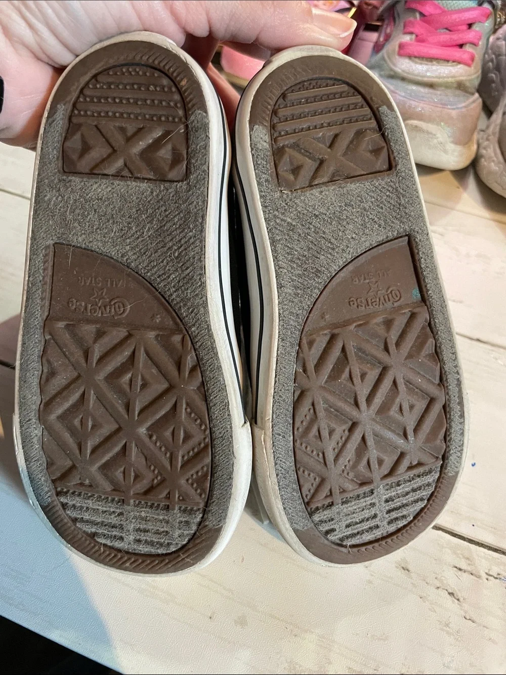 Converse Black and White Low-Top Kids Sneakers